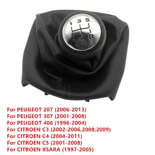 Топка с маншон за скоростен лост за Peugeot 307 207 и Citroen C3 C4 C5