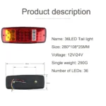 Стоп LED №2029/24V ЗА РЕМАРКЕ , КАМИОН , ТИР , КАРАВАНА И ДР. - Image 8