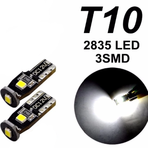 Лед крушки 2бр. за габарит T10-W5W 3LED 12V 2835SMD-А-2930-2