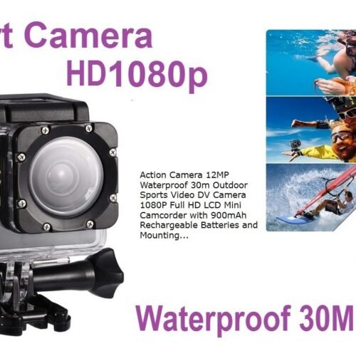 Екшън камера №3595  Full HD 1080p