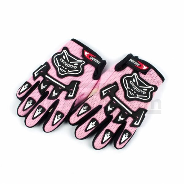 Детски спортни ръкавици PINK Мотоциклетни ръкавици с пълен пръст за деца 3-12 години Детски мото мотокрос Luvas състезателни ръкавици - Image 3