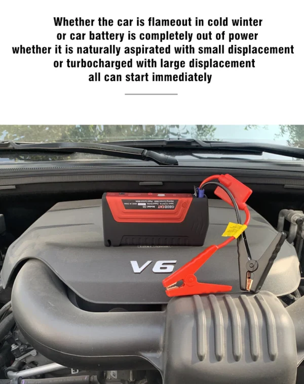 ВЪНШНА БАТЕРИЯ TM-15 СТАРТЕР ЗА АВТОМОБИЛ, JUMP STARTER, 12V 600A 50800 MAH - Image 2