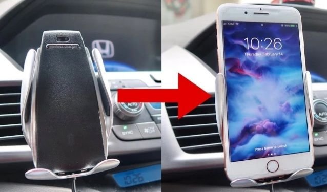 Стойка за телефон 3175 с безжично зареждане S5 Инфрачервен сензор Автоматичен вентилационен отвор - Image 4