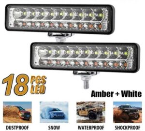 Лед Халоген/дневни светлини с Мигач 48W, 12V/24V