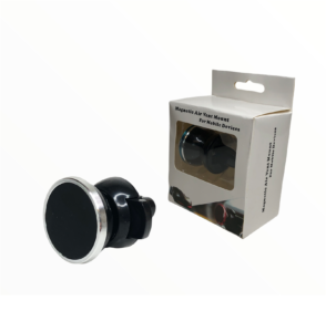 Стойка за автомобил 3307 тип магнит за телефон 360°, черен/сив