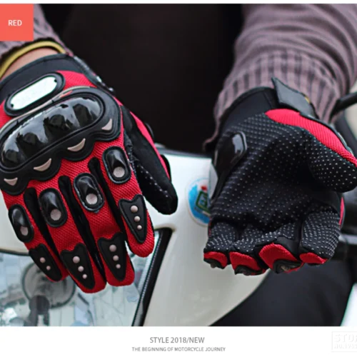 Ръкавици PRO-BIKER/RED Подходящи за офроуд състезателни мотоциклети, колоездене, ски, кънки, риболов, катерене и други спортове на открито.