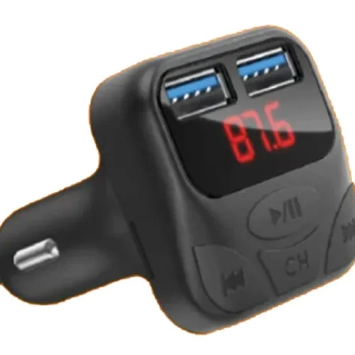 FM Трансмитер Bluetooth Х25 MP3 2xUSB, microSD card slot, Черен