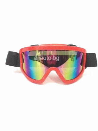 Мото очила червени