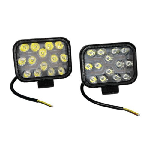 Прожектор с мигач 2 LED за кола 3″