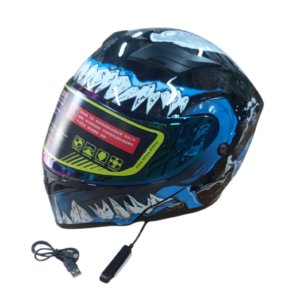Каска №3896-2 BL/XL Модулна Bluetooth мотоциклетна каска