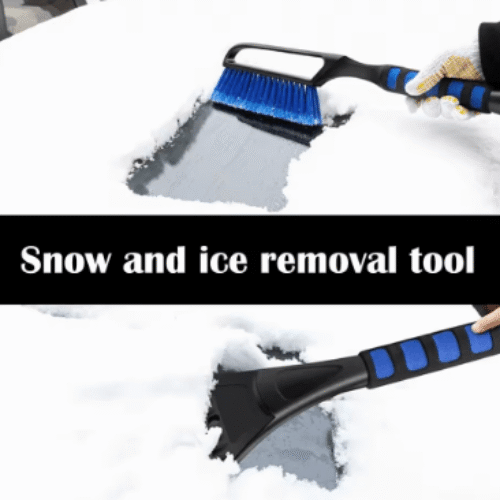 Стъргалка №3993 Универсална стъргалка 2 в 1 с четка за премахване на лед за кола