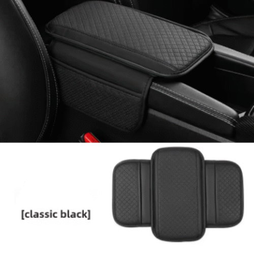 Кожена подложка за подлакътник за кола, мемори пяна, протектор за подлакътник