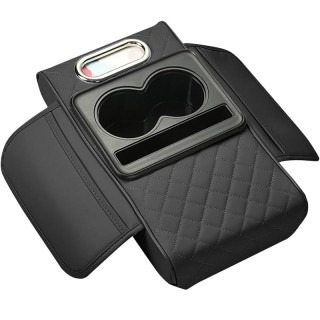 Възглавница за подлакътник на кола с 2 поставки за чаши за напитки. - №1