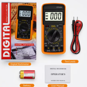 Мултицет №5057-3 Дигитален DT9205A мултиметър за измерване на ток и напрежение с LCD дисплей + сонди