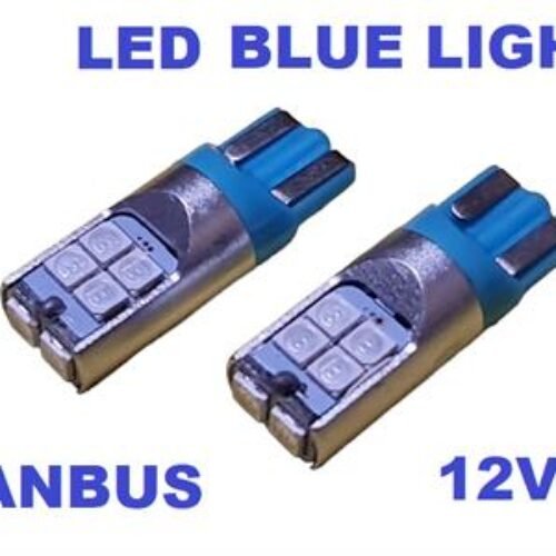 Лед крушки №3216-BL за габарит T10-W6W 10led 4014smd 2бр