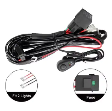 Комплект Кабели за LED BAR(3m) с 12-24V Реле и Бутон за ВКЛ/ИЗКЛ - Image 2