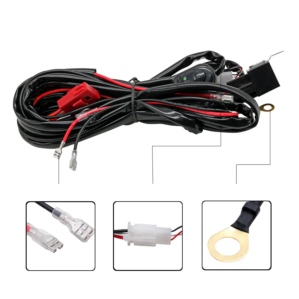 Комплект Кабели за LED BAR(3m) с 12-24V Реле и дистанционно - Image 3
