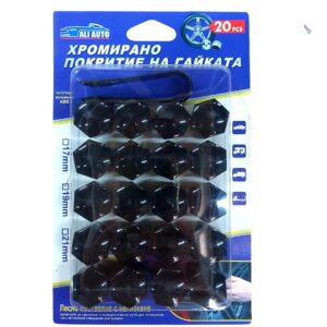 Капачки №3956 BLACK декоративни за болтове на джанти 19″