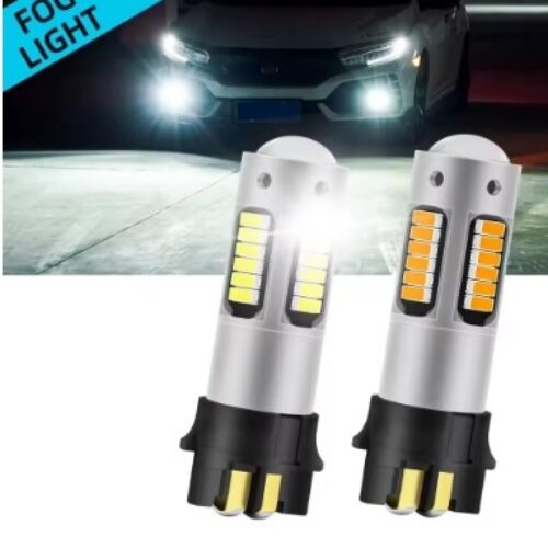 Лед крушки 2бр. CANBUS PW24W PWY24W Светлинен мигач без грешка за Audi Volkswagen BMW Benz DRL Дневни светлини