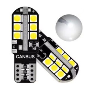 Лед крушки 2бр. CANBUS за габарит T10 W5W 3030/24smd 12V 6000K