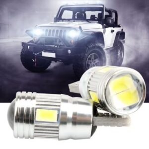 Лед крушки 2бр. CANBUS за габарит 5630 6SMD T10 W5W 12V 6000K