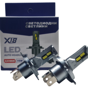 Крушки Led X18-1:1-H4 Canbus LED 16W х 2