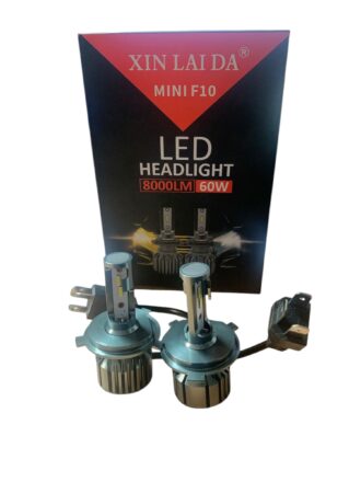 Лед крушки F10 MINI- Н4 за фарове 60W 8000L