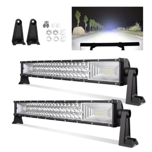 Лед Бар прав 55см. №3772 Мощен OFF ROAD LED BAR в 3 реда 108D-324W Led 12v/24v