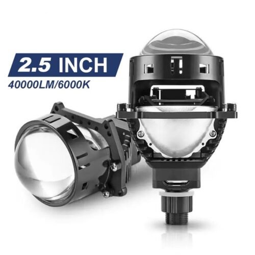 Лед лупи 2.5 inch – Bi LED лещи за фарове Проектор Лещи Hi/Lo Beam Автомобилни светлини Комплекти за модернизация H4 H7