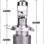 Лед крушки с лупа А80 за фарове Н4 Canbus 12-24V 220W 30000LM 5700К - Image 3