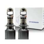 Лед крушки с лупа А80 за фарове Н4 Canbus 12-24V 220W 30000LM 5700К