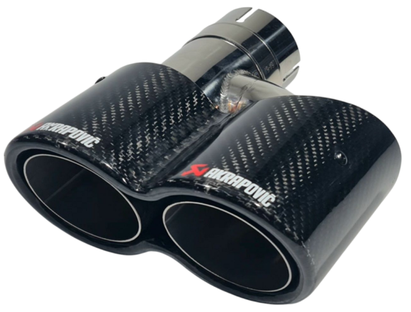 Накрайник за ауспух Akrapovic №3770-1 Двоен Y Карбон - десен