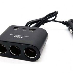 Разклонител №2113-1 за запалка 3-ка + 2 USB + C-Type