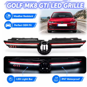 Решетка №5061-32 Предна Решетка LED за VW  Golf 8 2019-2024 R-Line