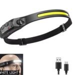 Челник №4060-1 Мощен индукционен COB LED челник с вградена батерия, USB